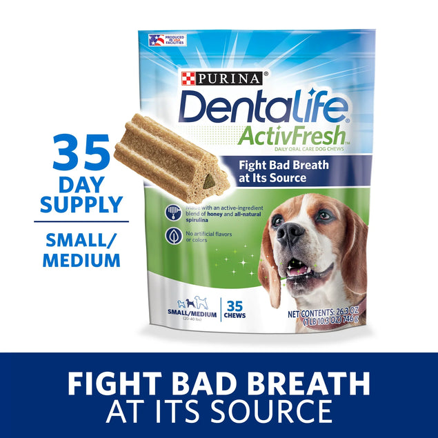 Purina Dentalife Daily Oral Care Chicken Flavor Dog Dental Chews