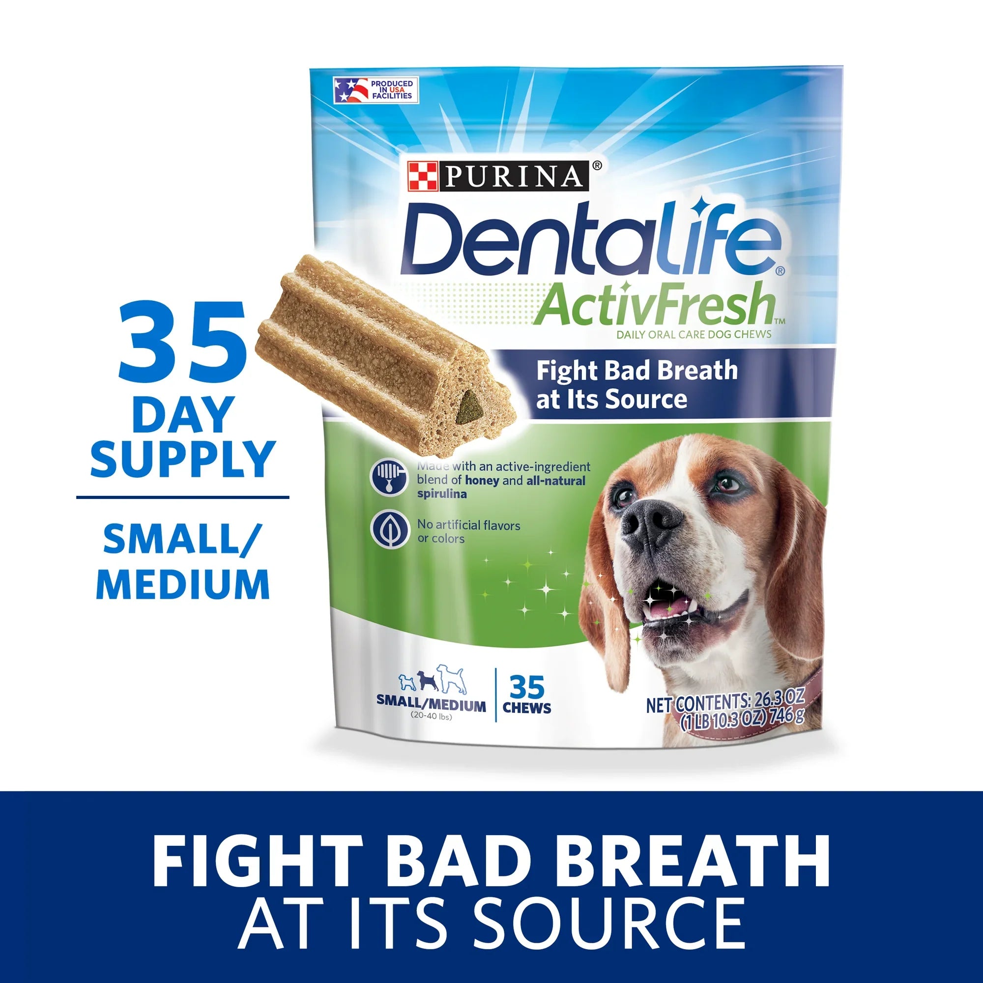 Purina Dentalife Daily Oral Care Chicken Flavor Dog Dental Chews