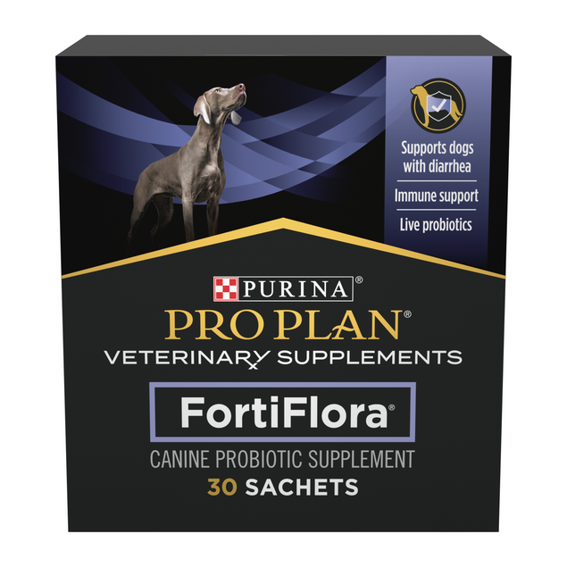 Purina Pro Plan Veterinary Supplements FortiFlora Dog Probiotic Supplement, Canine Nutritional Supplement - 30 ct. Box