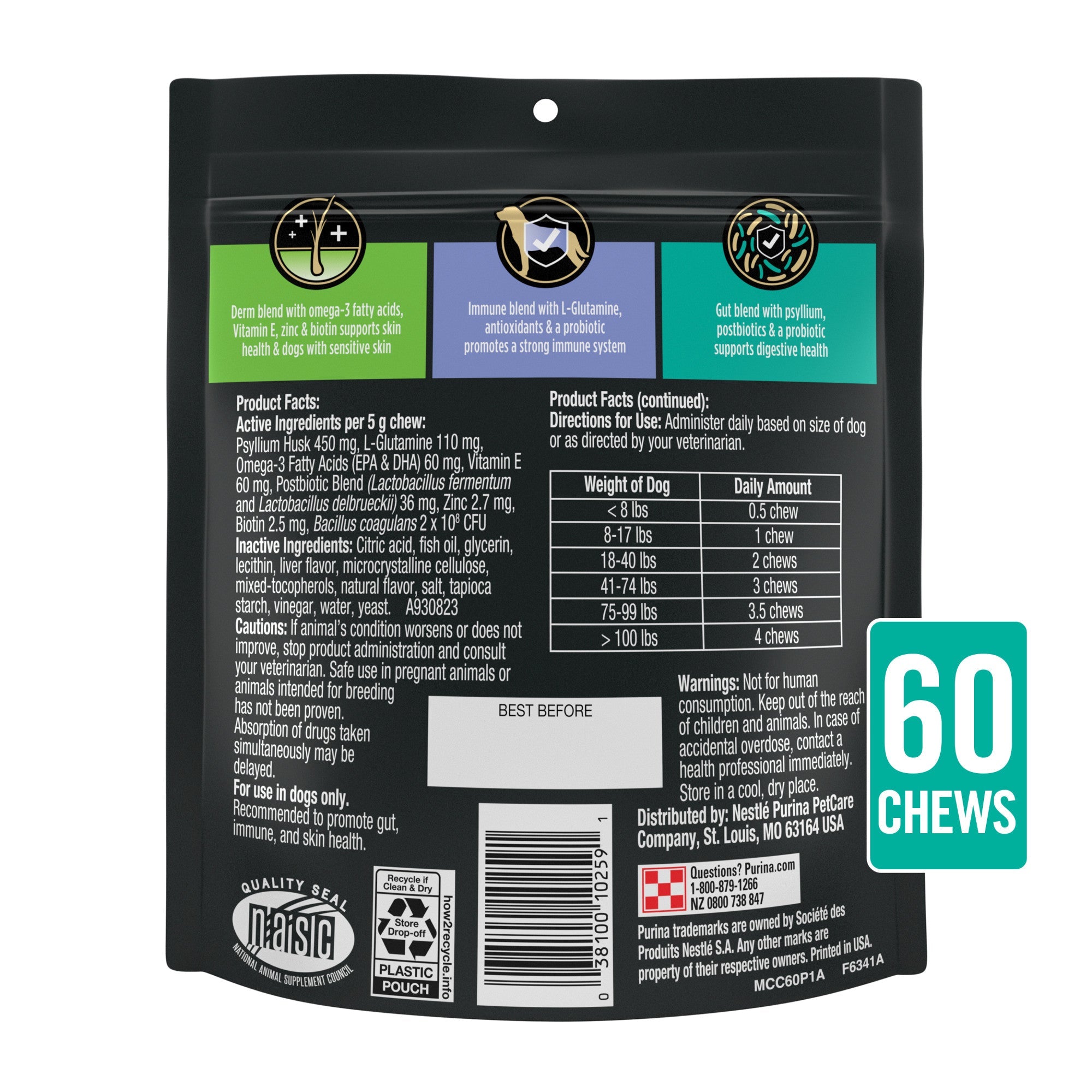 Purina Pro Plan Veterinary Supplements Multi Care Canine Supplement 60ct