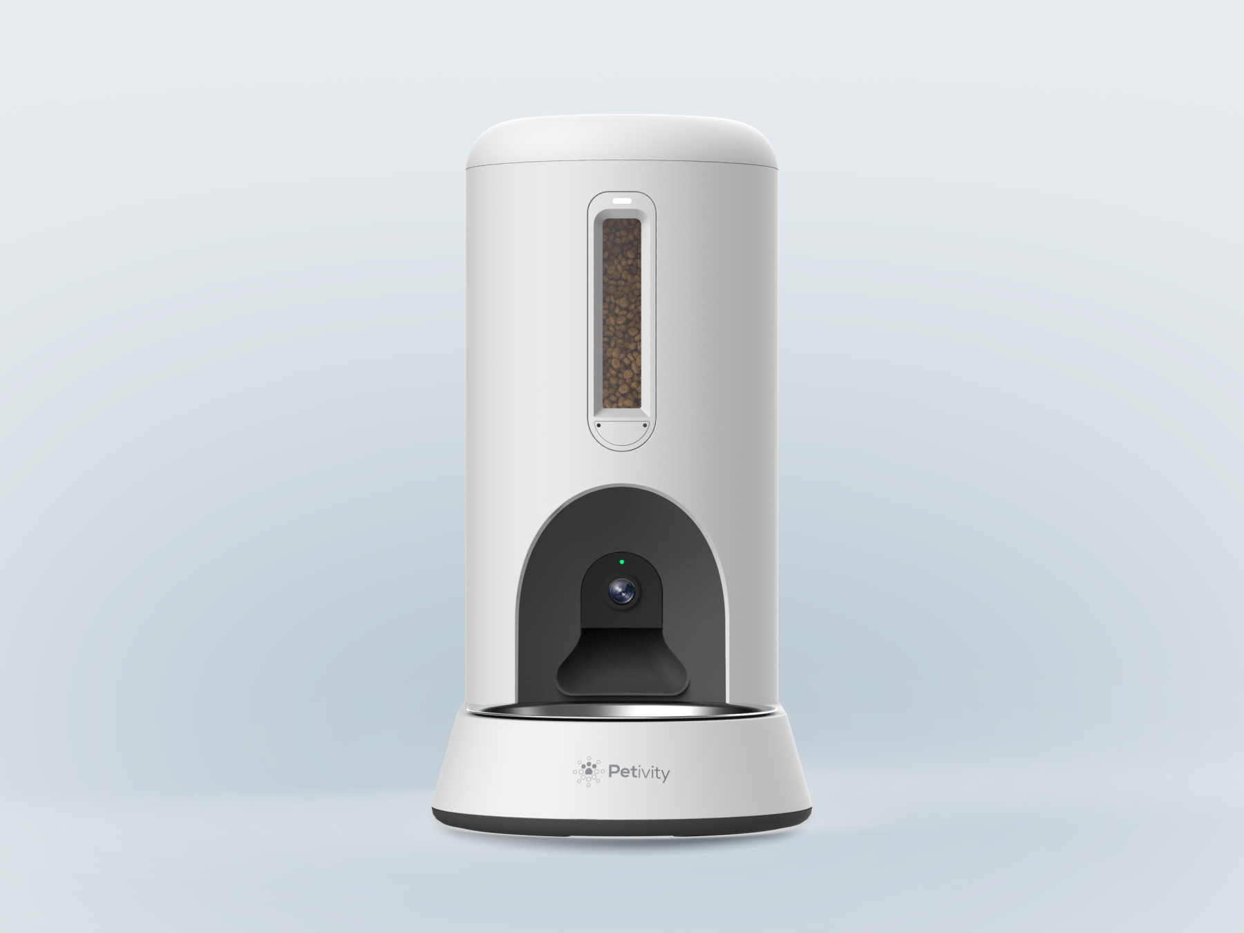 Petivity Smart Feeder for Cats front view with built-in camera and app connectivity
