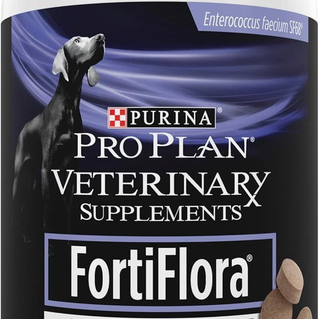 Purina Pro Plan Veterinary Supplements FortiFlora Chewable Dog Probiotic Supplement Tablets  - 90 ct. Canister