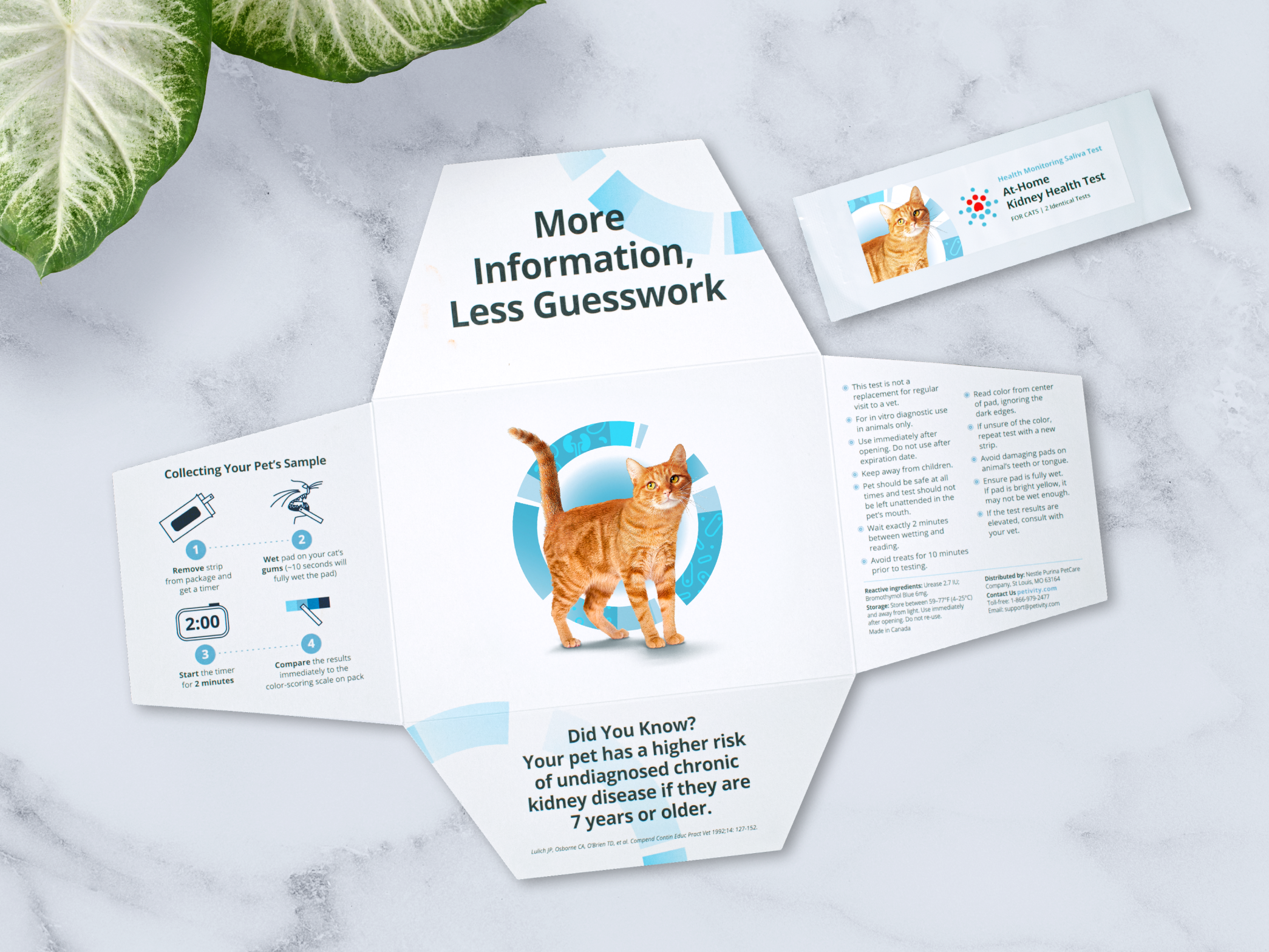 Petivity At-Home Kidney Health Test for Cats - 1CT