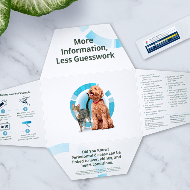 At-Home Oral Health Test for Cats & Dogs - 1CT