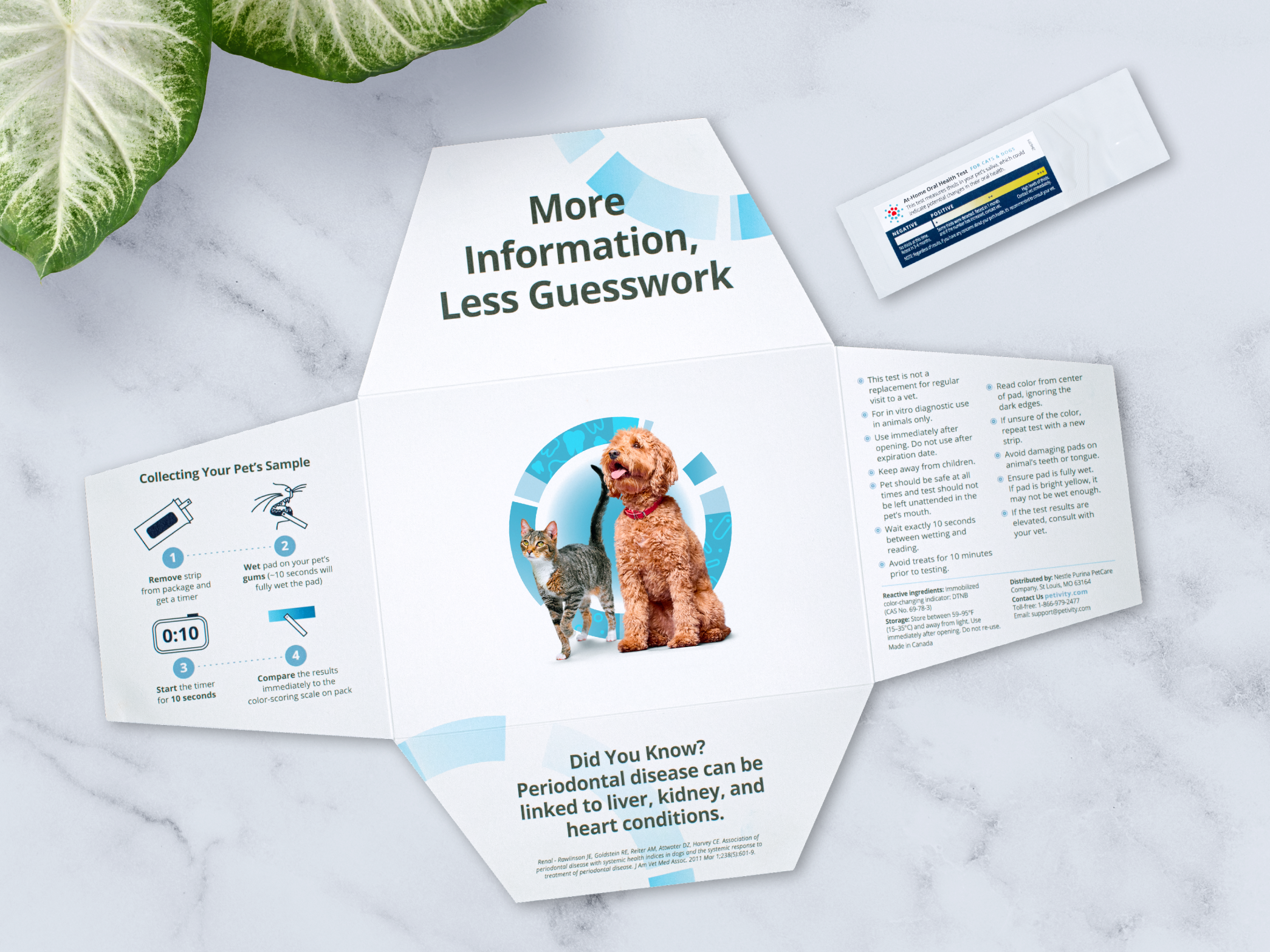 At-Home Oral Health Test for Cats & Dogs - 1CT